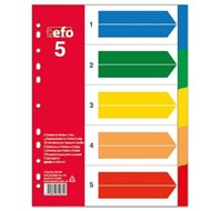 ΔΙΑΧΩΡΙΣΤΙΚΑ Α4  5 ΘΕΣΕΩΝ ΠΛΑΣΤΙΚΑ ΧΡΩΜΑΤΙΣΤΑ