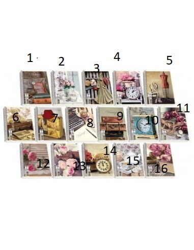 ΤΕΤΡΑΔΙΟ ΣΠΙΡΑΛ SKAG VINTAGE 2 ΘΕΜΑΤΩΝ 17X25CM 60 ΦΥΛΛΑ 80GR